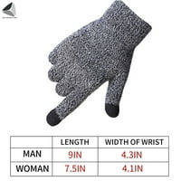 Sixtyshades Par ženske muškarce Zimska dodirna zaslona pletene rukavice protiv klizanja Termalna mekana