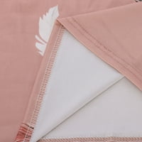 Symoidni vrhovi rezervoara za vježbanje - modni ljetni print casual bez rukava na rukavu na rukavu za bluzu za bluzu na ružičastim bluzama Pink xl