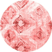 Ahgly Company u zatvorenom okruglom sažetkom Crvene suvremene prostirke, 8 'kruga