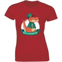 Sretan St. Patrick Dan T-Re Dinosaur Ženska Poklon majica