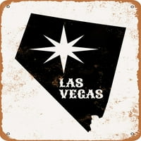 Metalni znak - Nevada State - Vintage Rusty Look
