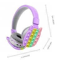 Slušalice na uhu sa pop mjehurićima za djecu Device CAT EAR dizajn uha Pop Fidget Toy Bežične igre za