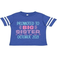 Inktastic promoviran u veliku sestru oktobar poklon majica Toddler Girl Majica