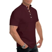 Šarmantna muška majica Super lagana kratka rukava Ležerne prilike za muškarce Red l