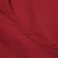 Koaiezne Ženske tuničke TOP Solid Boja patentni zatvarač Najbolje košulje s kratkim rukavima V-izrez