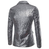 Blazer jakne za muškarce Jesen zimske modne ličnosti FAVINS CATERY Jacket Silver XS