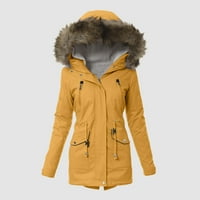 Ženska poslovna casual jakna od kože na otvorene za žene žene dnevno plus veličina zimski kaput rever