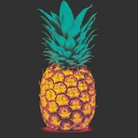 Ananas muški ugljen sivi grafički tee - dizajn od strane ljudi 3xl