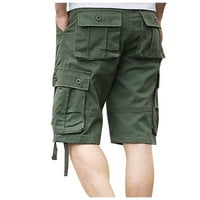 Muns Cargo Shorts Clearence Muška ravna odjeća Skraci Slim Fit Multi džepni patentni zatvarač ravno noge Pet hlača Ležerne prilike sportske kratke hlače