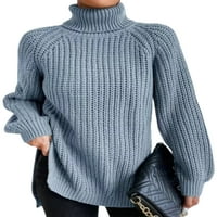 Niuer dame pleteni džemperi Chunky pleteni džemper dugi rukavi, dugim rukavima vrhovi labavog puloverske