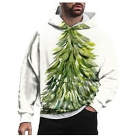Hanas Muška odjeća tiskani džemper s kapuljačom s dugim rukavima za muškarce i žene u proljeće i jesen zeleno xxxxl