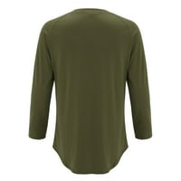Pedort muške košulje s dugim rukavima Classic Super Soft Regular Fit Crew Crt Majice za muškarce Green,