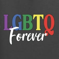 Zauvijek LGBT ponos unise grafička dukserica, ugljen, XX-veliki