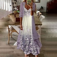 Ležerne haljine za žene Ležerne prilike za odmor s dugim rukavima Boemski stil Velike ručne suknje Realna