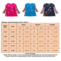 Niuer djeca a-line prugaste haljine djevojke pulover zabava u boji blok pada leptir dekor Swing haljina