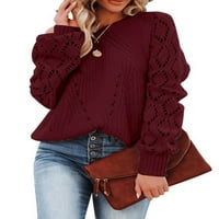 Duks pulover s dugim rukavima za žene Jesen Zima Pleteni džemperi Jumper