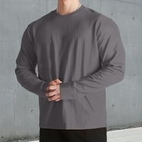 Aaimomet velike i visoke dukseve za muškarce izrez dugih rukava od košulje od košulje od košulja