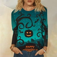 Homchy pulover Top ženski modni casual dugih rukava Print okrugli vrat TOP bluza