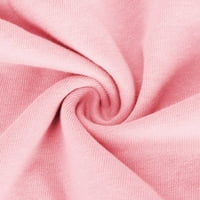 Jesen odjeću za žene Žene Jesen zimske boje Cirkularni vrat dugih rukava dugih bluza Duks a-ružičasti