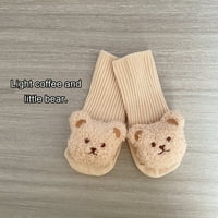 Amshibel slatka unise baby čarape crtani medvjed proljeće jesen zimske protiv klizanja čarape za dojenčad dugačke čarape za pletenje 0- mjeseci
