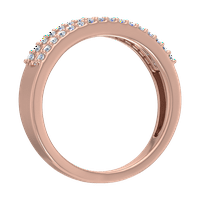 Carat Diamond vjenčani prsten u 10k ružičastog zlata