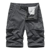 Dianli Fashion Muške kratke muške pantalone sa džepnim vanjskim čvrstim casual gumbom Sportski pantalone