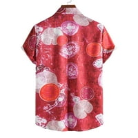 Muška modna bluza Top Patrioty Style Print Hawaii Ljeto Okrenite košulju ogrlice Spring Casual Revel