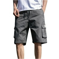 Muški teretni kratke hlače opušteno fit casual multicko džep na otvorenom modne hlače velike hlače velike