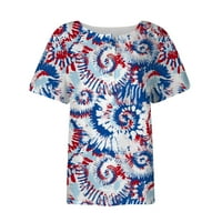 Apepal ženske havajske majice cvjetno tiskovina spuštena majica V izrez kratki rukav bijeli 3xl