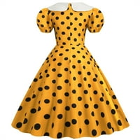 Ženske haljine Ljetne kratke rukave Party Dots Ispis 1950-ih Domaćica večernja party maturalna haljina