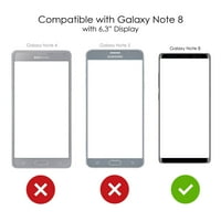 CASTIZATNINK Torbica za Samsung Galaxy Note - Custom Ultra tanka tanka tvrda crna plastična pokrov -