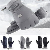 -Groee par zimske toplotne rukavice muškarci žene dodirni ekran Vjetrootporna koralna runa rukavice