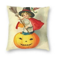 Naslovna ukras Nordic Halloween Witch Ghost Tree Cushion Cover Cushion Cover misteriozni čarobni jastučnica