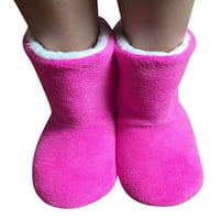 Ženske nejasne papuče kuće cipele Spavaća soba s klipnim čarapama Zima unutarnje tople čizme s plišanim