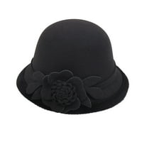 Booker kašika šešir ženske jeseni i zimske cvijeće okruglo najviših ležernih ribarskih bazinskih kaputa