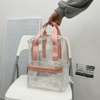 Loygkgas Unizirao je prozirni PVC ženski ruksak vodootporni bombonski boju Bool Book lockbag