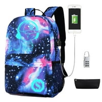 Spostyle USB punjenje Svjetlosni ruksak Cool Boys School Backpad ramena torba za prijenosna računala