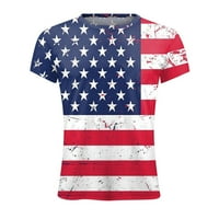 Dan nezavisnosti Funny T majice za muškarce Modni 3D digitalni tisak Stil hotela Kratki rukav i pruge