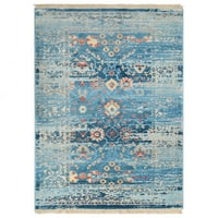 Rugsotički tepih Machine Woven Crovens, Oriental poliesterska tepih, plava, 2'x3'10 ''