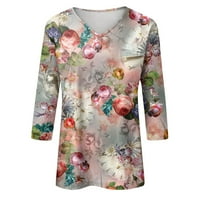 Rukavske košulje Žene Ležerne prilike ljetne vrhove Trendi Dressy Bluzes Fall Fashion Cute Tees Crew
