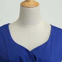 Haljine za plažu XYSAQA za žene dugih rukava za žene modne žene patentni zatvarač čvrste boje pune ljuljačke