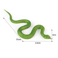 Warroomhouhouhouhouse meka zmija Slika Realistička lažna zmija igračka meka TPR Snake figura za dječje igranje vrta štetočina za odvraćanje od divljih životinja Kolekcionarski učitelj