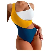 Ženski atraktivni struk bikini kontrastni boju jednodijelni kupaći kostim bikiniji za žene