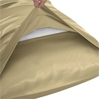 Hipoalergeni satenski svileni jastučnica poklopca kraljevske veličine luksuznog jastuka, meka glatka