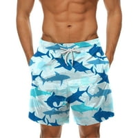 Huachen Fashion Muška maziva Havajska plaža Fit Sport Casual Hlats Hlače