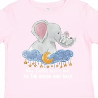 Inktastic Moj Safta me voli na Mjesec i leđa Slon Porodični poklon mali dečko ili majica Toddler Girl