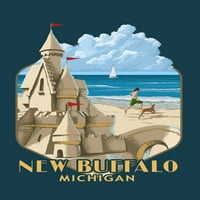 Novi Buffalo, Michigan, Sandcastle, Contour
