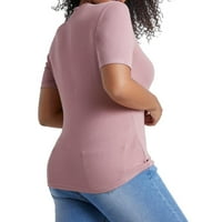 Ženske plus veličine T-majice Ležerne prilike, Dusty Pink 1xl