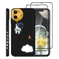 [3p] Mali astronaut kompatibilan s zaštitnim iPhoneom i zaštitnom ekranom kompatibilnom sa iPhone 11,
