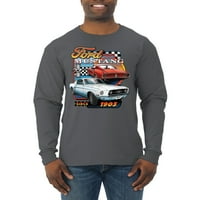 Divlji Bobby, Ford Mustang od automobila i kamiona muška majica dugih rukava, ugljen, veliki